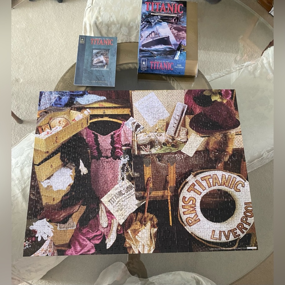 BePuzzled Classic Mystery Jigsaw - Murder on the Titanic 1000 Piece Jigsaw